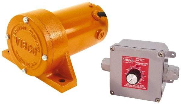 Vibco - 1 Phase, 1.3 Amp, 115 Volt, 6-3/4" Long, Electric Vibrators - 0 to 100 Lbs. Force, 68 Decibels - A1 Tooling