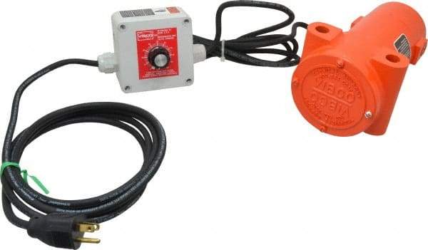 Vibco - 1 Phase, 2.6 Amp, 115 Volt, 8-3/16" Long, Electric Vibrators - 0 to 200 Lbs. Force, 70 Decibels - A1 Tooling