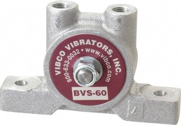 Vibco - 20 Lb. Force, 4 Cubic Feet per Minute, 12,000 RPM, 66 Decibel, Pneumatic Vibrator - 3-7/8" Long x 1-3/16" Wide x 2-3/8" High, 1/8 Port Inlet, 1/8 Port Outlet - A1 Tooling