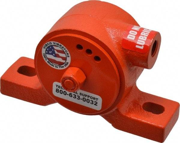 Vibco - 160 Lb. Force, 8 Cubic Feet per Minute, 12,000 RPM, 70 Decibel, Pneumatic Vibrator - 5-1/16" Long x 1-5/16" Wide x 2-5/16" High, 1/4 Port Inlet - A1 Tooling