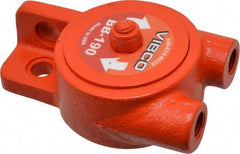 Vibco - ,250 Lb. Force, 11 Cubic Feet per Minute, 15,500 RPM, 77 Decibel, Pneumatic Vibrator - 4-1/8" Long x 2" Wide x 2-9/16" High, 1/4 Port Inlet, 1/4 Port Outlet - A1 Tooling