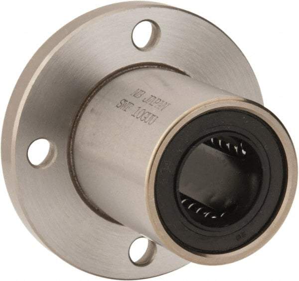 Value Collection - 5/8" ID, Round Flanged Single Linear Bearing - 1-1/8" OD - A1 Tooling