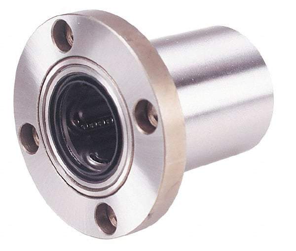 Value Collection - 5/8" ID, Round Flanged Double Linear Bearing - 1-1/8" OD - A1 Tooling