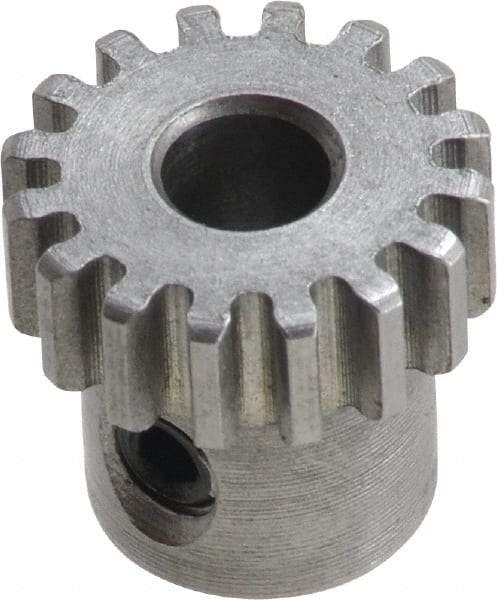 Boston Gear - 5 Pitch, 4" Pitch Diam, 20 Tooth Spur Gear - 1-3/4" Face Width, 1-1/16" Bore Diam, 3.38" Hub Diam, 14.5° Pressure Angle, Steel - A1 Tooling