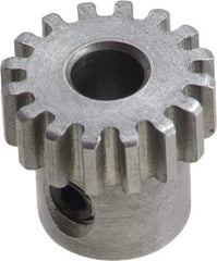 Boston Gear - 5 Pitch, 4" Pitch Diam, 20 Tooth Spur Gear - 1-3/4" Face Width, 1-1/16" Bore Diam, 3.38" Hub Diam, 14.5° Pressure Angle, Steel - A1 Tooling