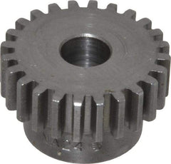 Boston Gear - 20 Pitch, 1.2" Pitch Diam, 24 Tooth Spur Gear - 3/8" Face Width, 3/8" Bore Diam, 0.92" Hub Diam, 14.5° Pressure Angle, Steel - A1 Tooling