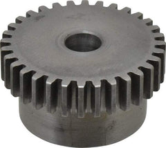 Boston Gear - 20 Pitch, 1.6" Pitch Diam, 32 Tooth Spur Gear - 3/8" Face Width, 3/8" Bore Diam, 1.32" Hub Diam, 14.5° Pressure Angle, Steel - A1 Tooling