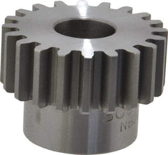 Boston Gear - 16 Pitch, 1-1/4" Pitch Diam, 20 Tooth Spur Gear - 1/2" Face Width, 1/2" Bore Diam, 0.96" Hub Diam, 14.5° Pressure Angle, Steel - A1 Tooling