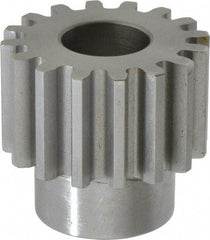 Boston Gear - 10 Pitch, 1.6" Pitch Diam, 16 Tooth Spur Gear - 1" Face Width, 3/4" Bore Diam, 1.22" Hub Diam, 14.5° Pressure Angle, Steel - A1 Tooling