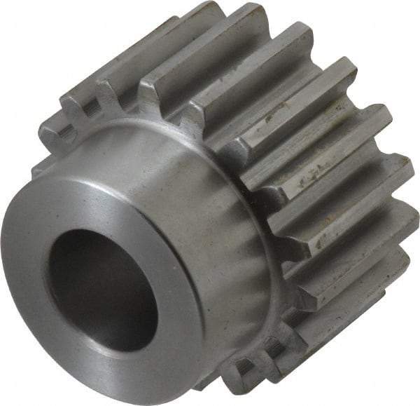 Boston Gear - 10 Pitch, 1.8" Pitch Diam, 18 Tooth Spur Gear - 1" Face Width, 3/4" Bore Diam, 1.42" Hub Diam, 14.5° Pressure Angle, Steel - A1 Tooling