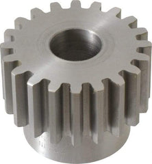 Boston Gear - 10 Pitch, 2" Pitch Diam, 20 Tooth Spur Gear - 1" Face Width, 3/4" Bore Diam, 1.62" Hub Diam, 14.5° Pressure Angle, Steel - A1 Tooling