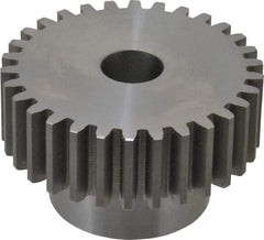 Boston Gear - 10 Pitch, 3" Pitch Diam, 30 Tooth Spur Gear - 1" Face Width, 3/4" Bore Diam, 2.02" Hub Diam, 14.5° Pressure Angle, Steel - A1 Tooling