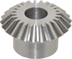 Boston Gear - 16 Pitch, 1-1/2" Pitch Diam, 24 Tooth Miter Gear - 0.32" Face Width, 1/2" Bore Diam, 1" Hub Diam, 20° Pressure Angle, Steel - A1 Tooling