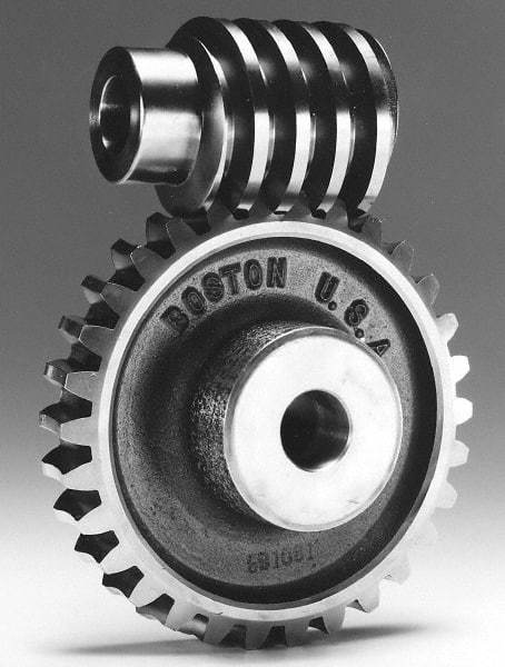 Boston Gear - 12 Pitch, 6.667" Pitch Diam, 80 Tooth Worm Gear - 5/8" Bore Diam, 14.5° Pressure Angle, Bronze - A1 Tooling