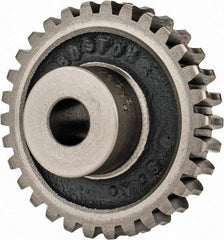 Boston Gear - 12 Pitch, 2-1/2" Pitch Diam, 30 Tooth Worm Gear - 1/2" Bore Diam, 14.5° Pressure Angle, Cast Iron - A1 Tooling