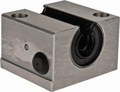 Thomson Industries - 12mm Inside Diam, 750 Lbs. Dynamic Capacity, Open Single Pillow Block Linear Bearing - 28mm Overall Height x 43" Overall Width, 23mm Btw Mount Hole Centers - A1 Tooling