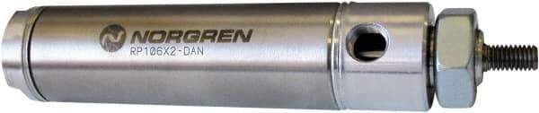 Norgren - 5" Stroke x 1-1/4" Bore Double Acting Air Cylinder - 1/8 Port, 7/16-20 Rod Thread - A1 Tooling