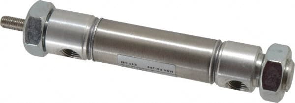 Norgren - 1" Stroke x 3/4" Bore Double Acting Air Cylinder - 1/8 Port, 1/4-28 Rod Thread - A1 Tooling