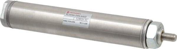 Norgren - 3" Stroke x 1-1/16" Bore Single Acting Air Cylinder - 1/8 Port, 5/16-24 Rod Thread - A1 Tooling