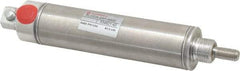 Norgren - 2" Stroke x 1-1/16" Bore Single Acting Air Cylinder - 1/8 Port, 5/16-24 Rod Thread - A1 Tooling