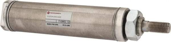 Norgren - 2" Stroke x 1-1/4" Bore Single Acting Air Cylinder - 1/8 Port, 7/16-20 Rod Thread - A1 Tooling