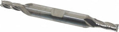 Niagara Cutter - 7/32", 9/16" LOC, 3/8" Shank Diam, 3-3/8" OAL, 4 Flute, Solid Carbide Square End Mill - Double End, Uncoated, Spiral Flute, 30° Helix, Centercutting, Right Hand Cut, Right Hand Flute, Series CD430 - A1 Tooling