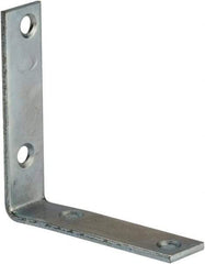 Value Collection - 3" Long x 3/4" Wide, Steel, Corner Brace - Zinc Plated - A1 Tooling