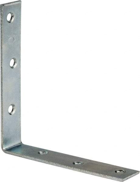 Value Collection - 5" Long x 1" Wide, Steel, Corner Brace - Zinc Plated - A1 Tooling