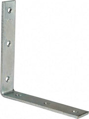 Value Collection - 6" Long x 1-1/4" Wide, Steel, Corner Brace - Zinc Plated - A1 Tooling