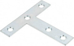 Value Collection - 3" Long x 3" Wide, Steel, Tee Plates, Brace - Zinc Plated - A1 Tooling