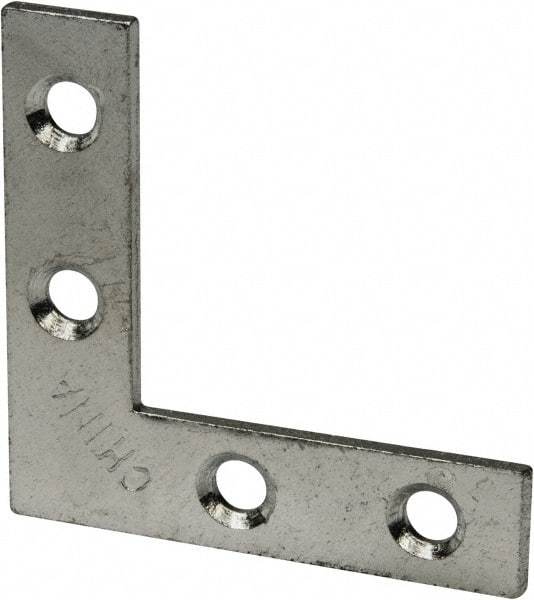 Value Collection - 1-1/2" Long x 1/2" Wide, Steel, Corner Brace - Zinc Plated - A1 Tooling