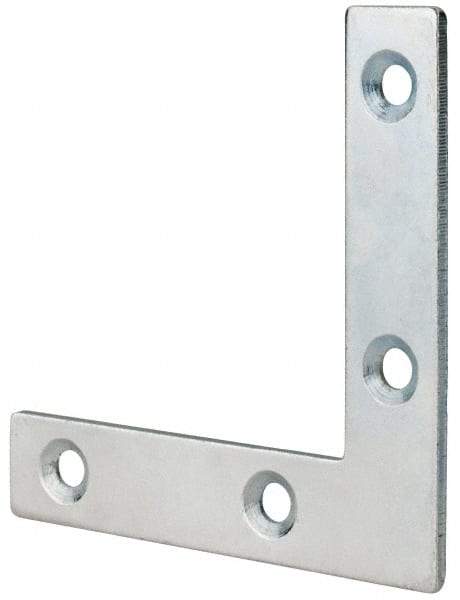 Value Collection - 2-1/2" Long x 1/2" Wide, Steel, Corner Brace - Zinc Plated - A1 Tooling