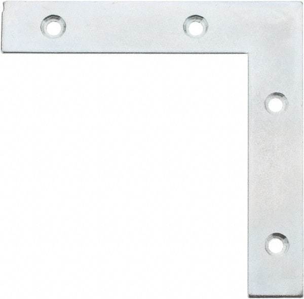 Value Collection - 5" Long x 0.870" Wide, Steel, Corner Brace - Zinc Plated - A1 Tooling