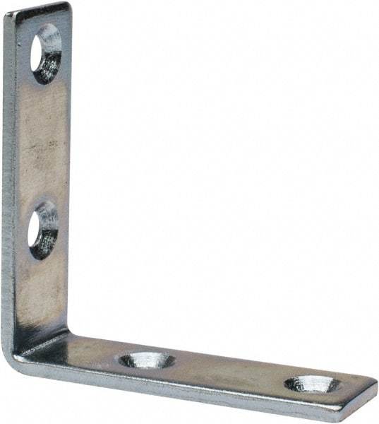 Value Collection - 2" Long x 0.620" Wide, Steel, Corner Brace - Zinc Plated - A1 Tooling