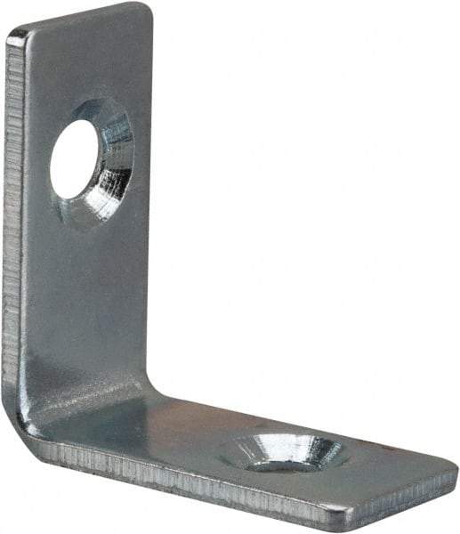 Value Collection - 1" Long x 1-1/2" Wide, Steel, Corner Brace - Zinc Plated - A1 Tooling