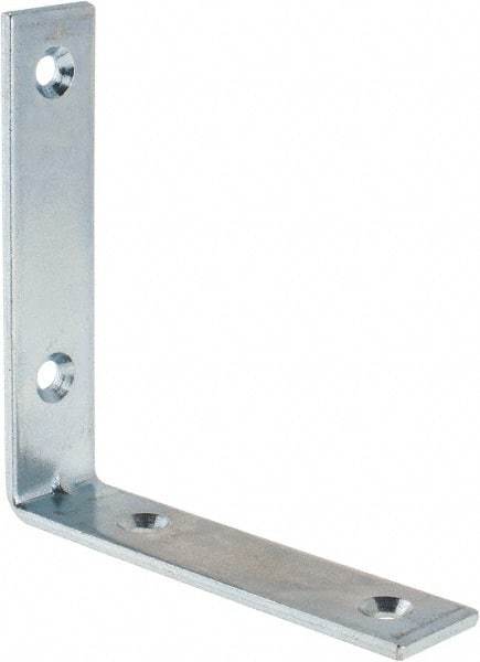 Value Collection - 3-1/2" Long x 3/4" Wide, Steel, Corner Brace - Zinc Plated - A1 Tooling