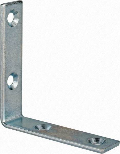 Value Collection - 2-1/2" Long x 0.620" Wide, Steel, Corner Brace - Zinc Plated - A1 Tooling