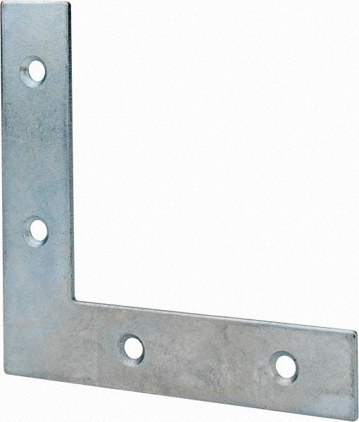 Value Collection - 4" Long x 0.870" Wide, Steel, Corner Brace - Zinc Plated - A1 Tooling