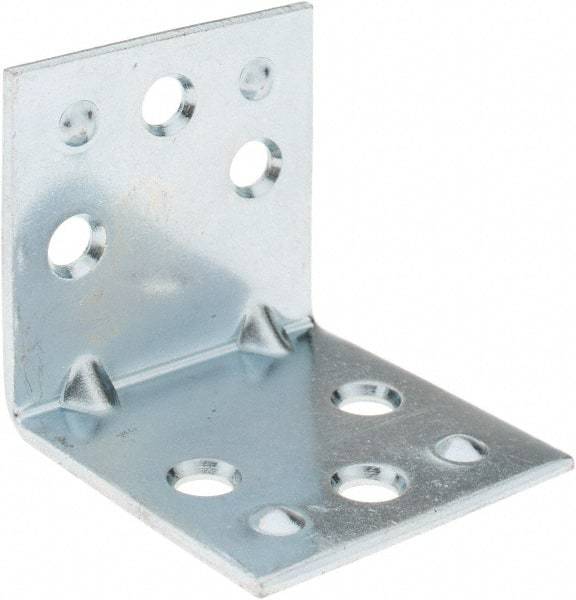 Value Collection - 1-1/2" Long x 1-1/2" Wide, Steel, Corner Brace - Zinc Plated - A1 Tooling