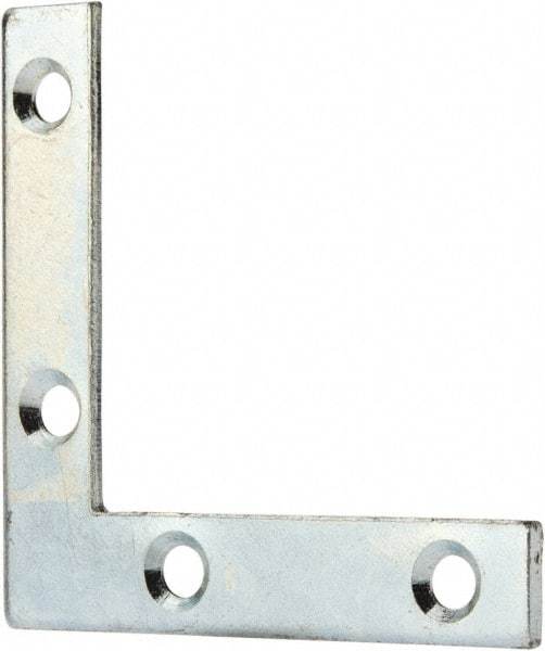 Value Collection - 2" Long x 0.370" Wide, Steel, Corner Brace - Zinc Plated - A1 Tooling