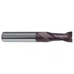 6.5mm Dia. x 60mm Overall Length 2-Flute Square End Solid Carbide SE End Mill-Round Shank-Center Cut-Firex - A1 Tooling