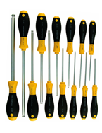 13 Piece - .050 - 3/8 - Ball End Hex Screwdriver MagicRing® Screw Holding SoftFinish® Cushion Grip Set - A1 Tooling