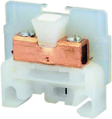 Square D - 600 VAC, 40 Amp, -40 to 275°F, DIN Rail Mount, Nylon Standard Terminal Block - 2 Contacts, Copper, 22 to 10 AWG Compatibility, 1.38 Inch High x 1.4 Inch Deep - A1 Tooling