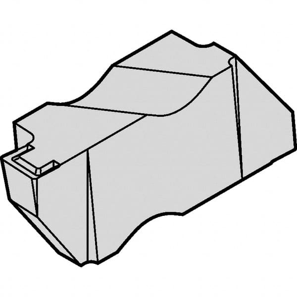 Kennametal - 2M140NG K Grade KCU10, 1.4mm Cutting Width Carbide Grooving Insert - 1.27mm Max Depth of Cut, Left Hand, 0.09mm Corner Radius, AlTiN Finish - A1 Tooling