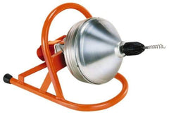 General Pipe Cleaners - Electric Battery Drain Cleaning Machine - For 1-1/2" to 2" Pipe, 50' Cable, 500 Max RPM - A1 Tooling