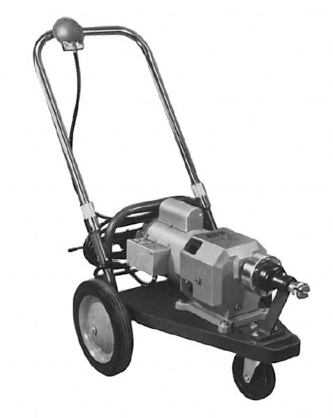 General Pipe Cleaners - Electric Battery Drain Cleaning Machine - For 3" to 10" Pipe, 100' Cable, 500 Max RPM - A1 Tooling