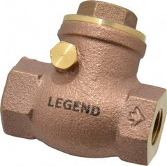 Legend Valve - 1/4" Brass Check Valve - Inline, FNPT x FNPT, 200 WOG - A1 Tooling