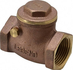 Legend Valve - 1" Brass Check Valve - Inline, FNPT x FNPT, 200 WOG - A1 Tooling