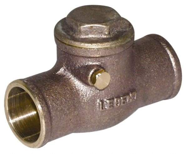 Legend Valve - 2-1/2" Brass Check Valve - Soldered x Soldered, 200 WOG - A1 Tooling