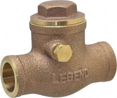 Legend Valve - 1/2" Brass Check Valve - Soldered x Soldered, 200 WOG - A1 Tooling